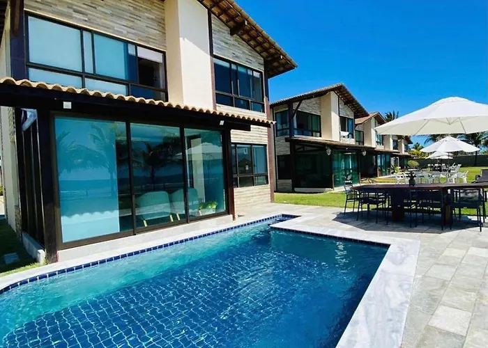 Muro alto Bangalô pé na areia